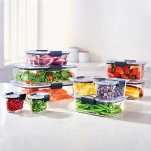 (Ew)Rubbermaid Brilliance 20_piece plastic food storage set